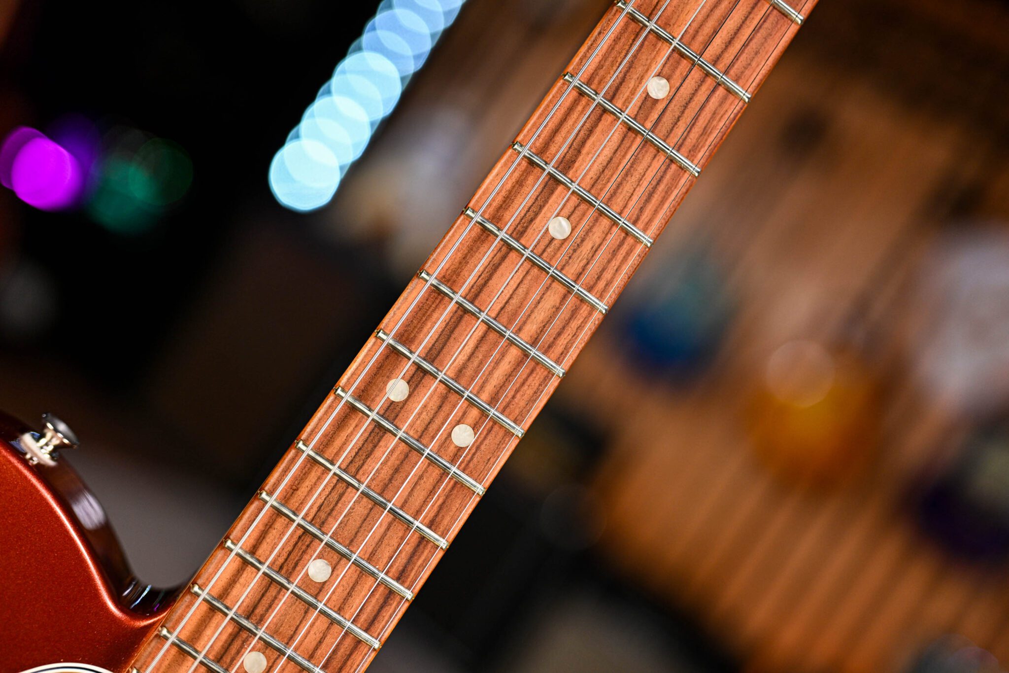 Fender Player Plus Nashville Telecaster in Aged Candy Apple Red - Image 4