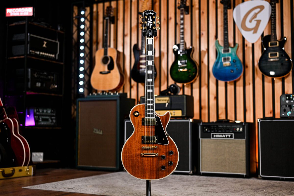 ギター epiphoneLes Paul Custom Koa Natural REVIEW: Epiphone Les Paul Custom Koa - Fret Zealot