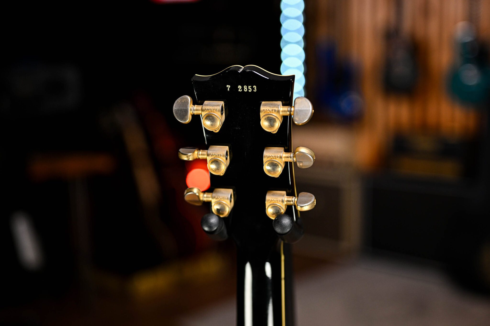 Gibson Custom Shop 1957 Les Paul Custom 3 Pickup Bigsby ‘VOS’ in Ebony - Image 11