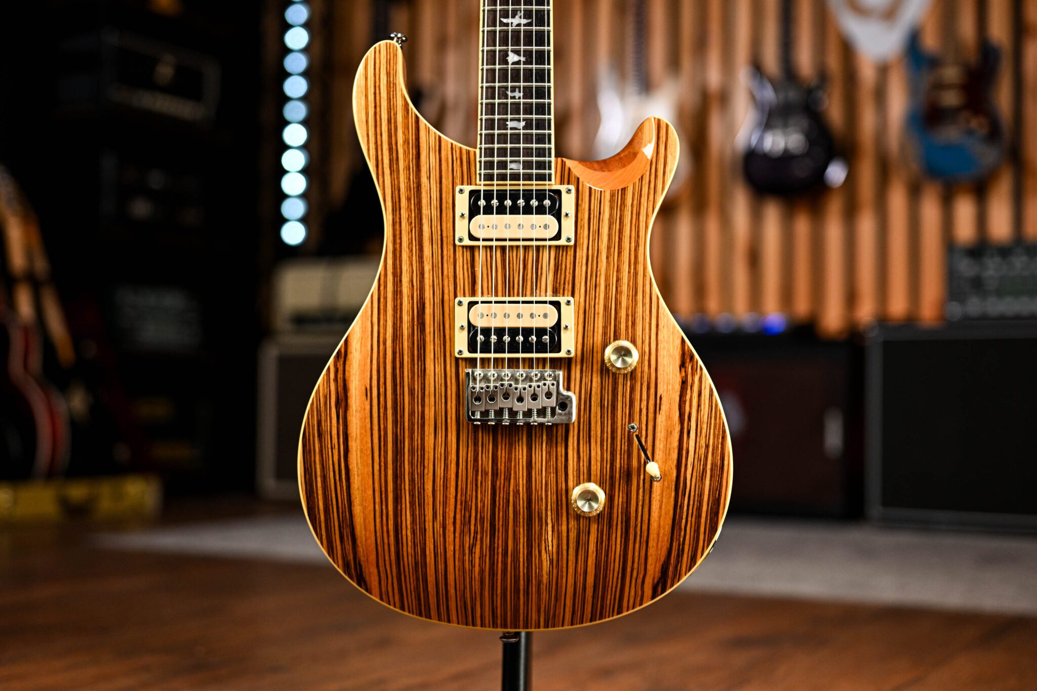PRS SE Custom 24 in Zebrawood - Guitar Gear Giveaway