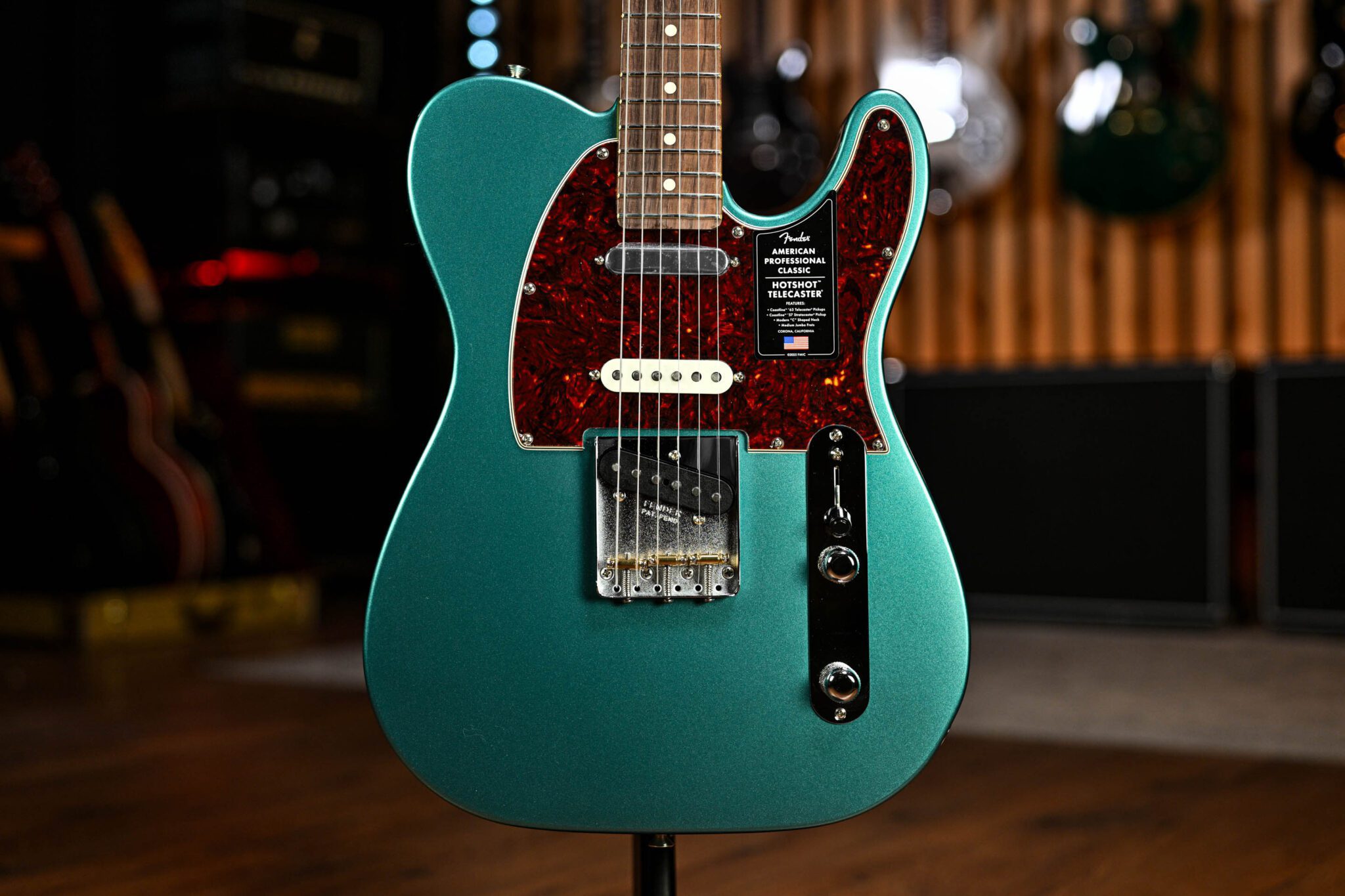 Fender American Professional Classic Hotshot Telecaster in Faded Sherwood Green Metallic