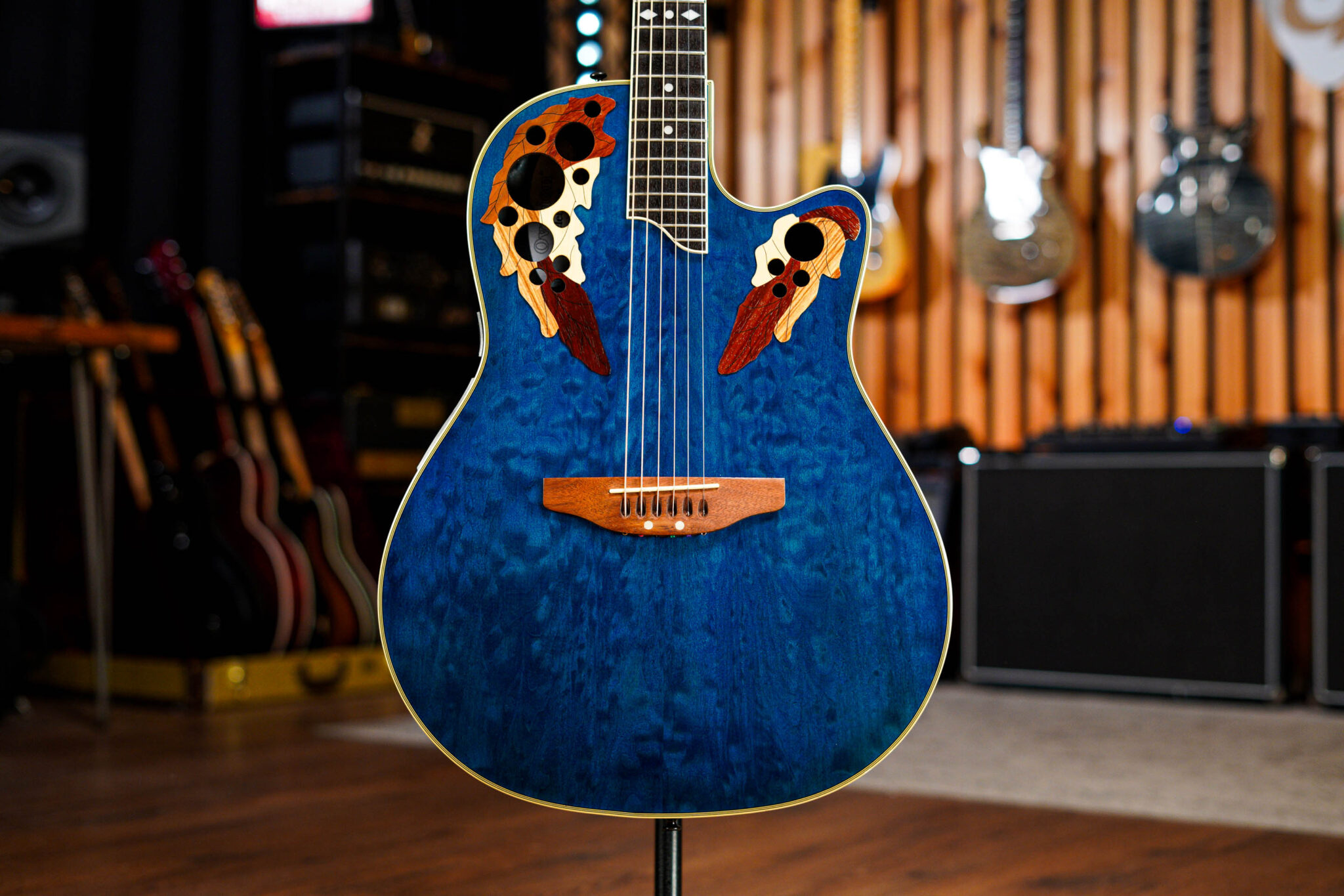 Ovation Celebrity Model CP257 in Blue Quilt - Guitar Gear Giveaway