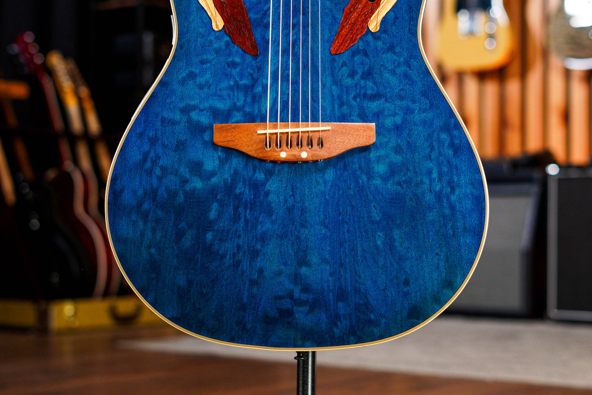 Ovation Celebrity Model CP257 in Blue Quilt - Guitar Gear Giveaway