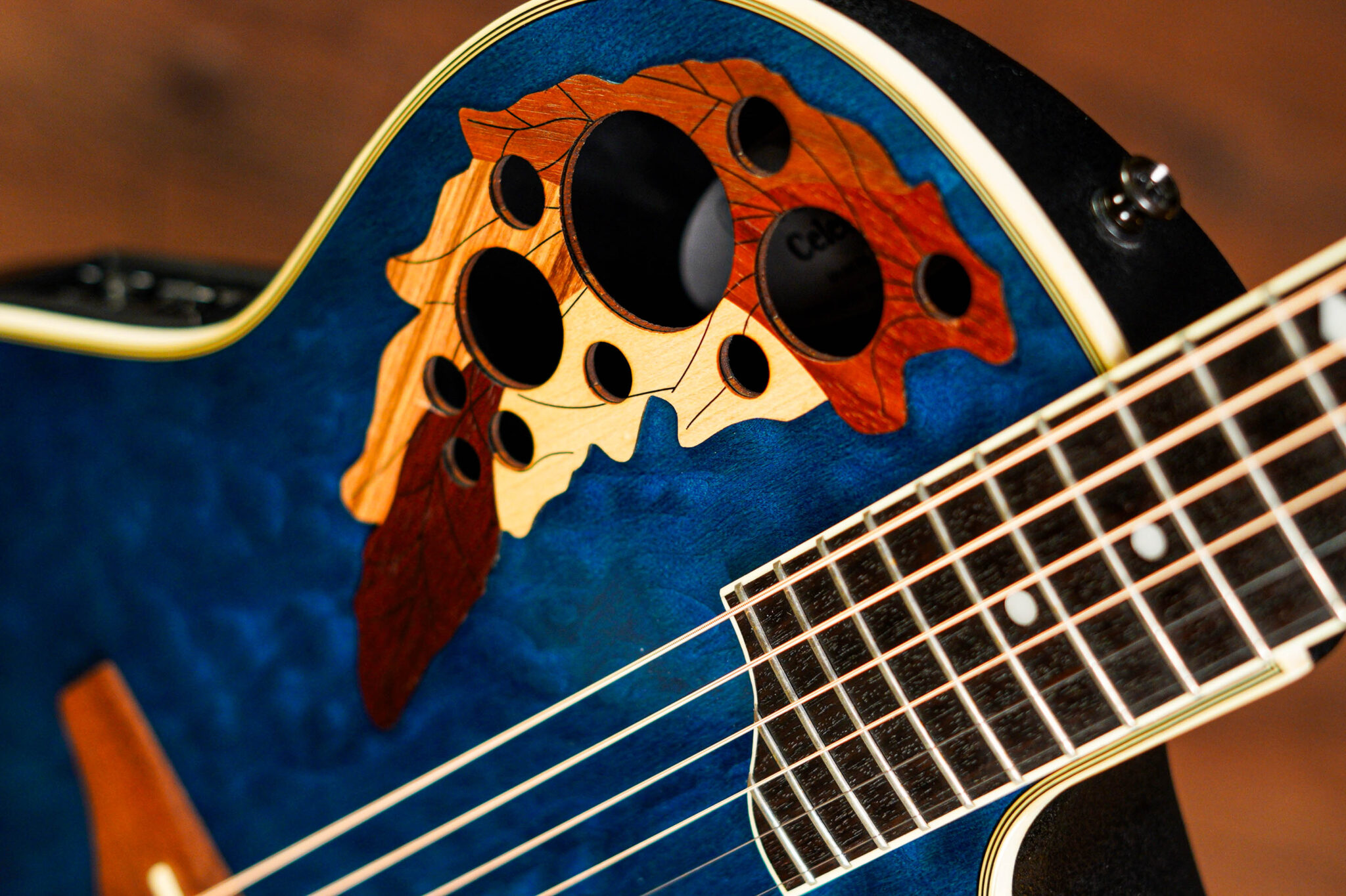 Ovation Celebrity Model CP257 in Blue Quilt - Guitar Gear Giveaway