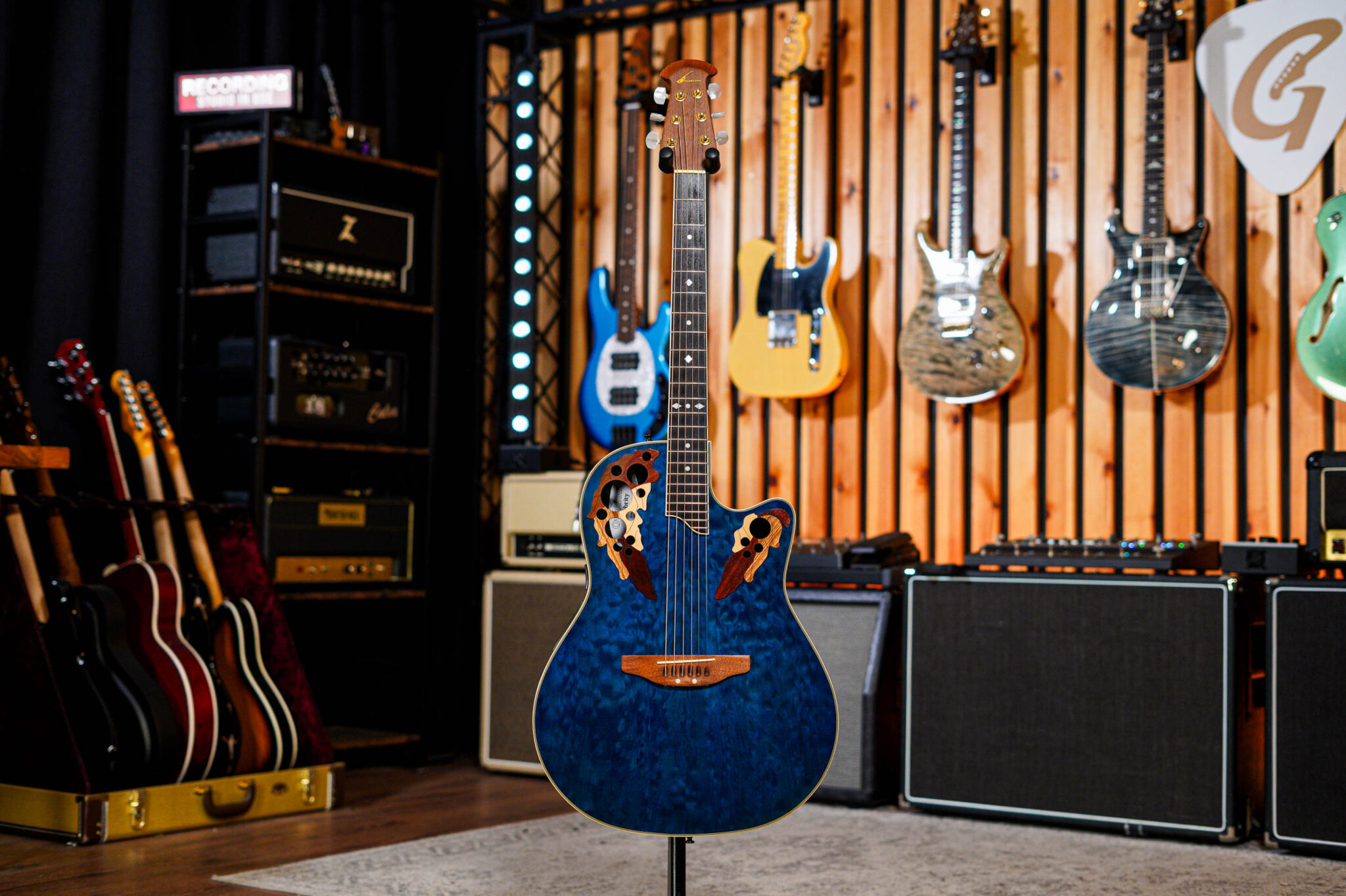 Ovation Celebrity Model CP257 in Blue Quilt - Guitar Gear Giveaway