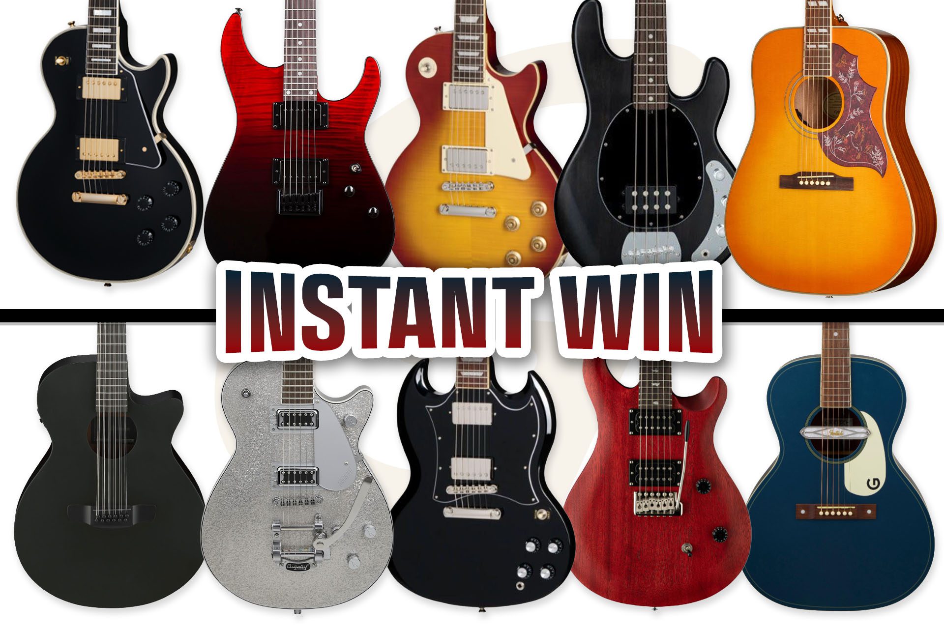 600 Instant Wins | 10 Guitars | £6,000 of Total Prizes #2